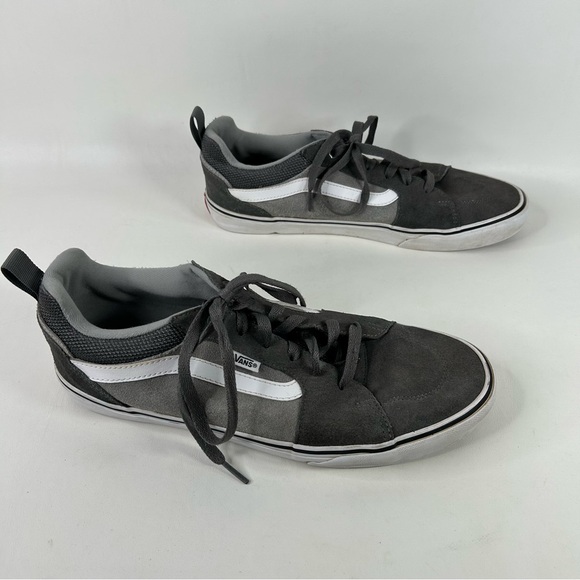 VANS Mens Shoes Size 12 Old Skool Gray & White Suede Canvas Skateboarding - Picture 15 of 16
